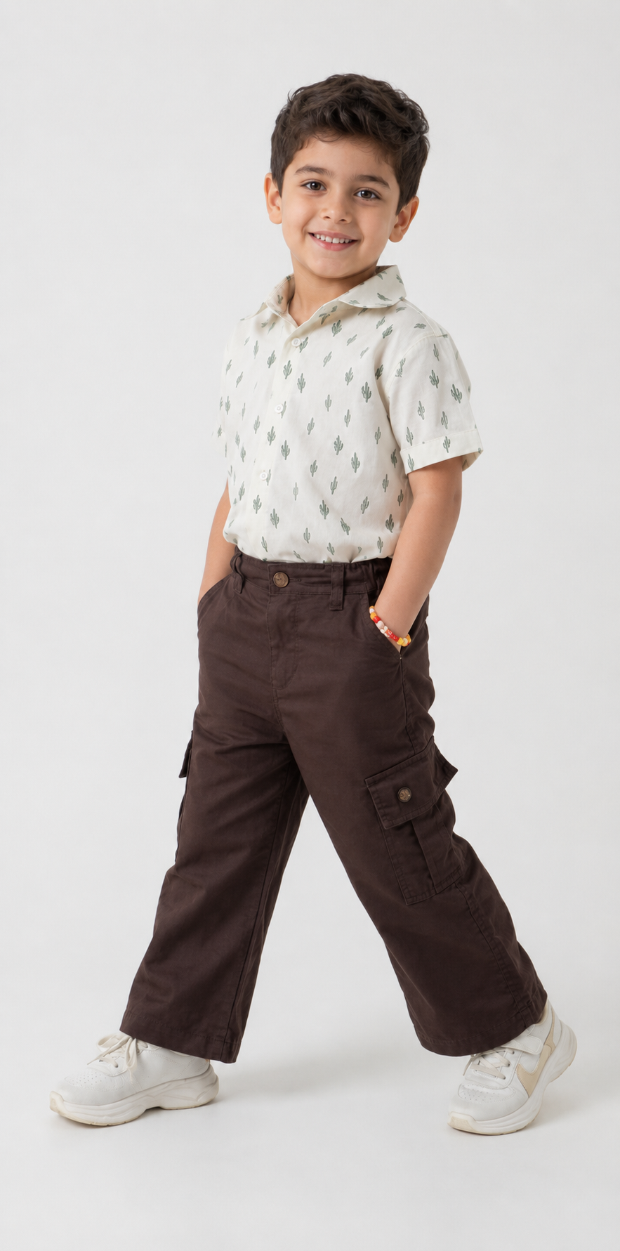 Dark Brown Cargo Pants Boy's & Girl's