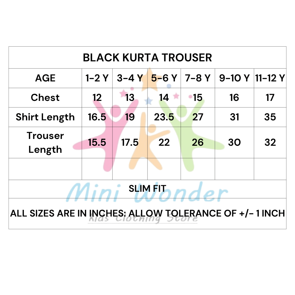 BLACK KURTA, BLACK TROUSER WITH  BLUE WAISTCOAT 3 PC