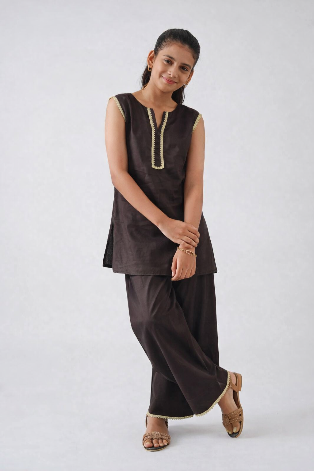 Black Shirt & Farshi Shalwar Set