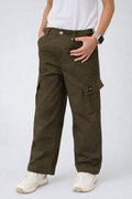 Army Green Cargo Pants Boy's & Girl's
