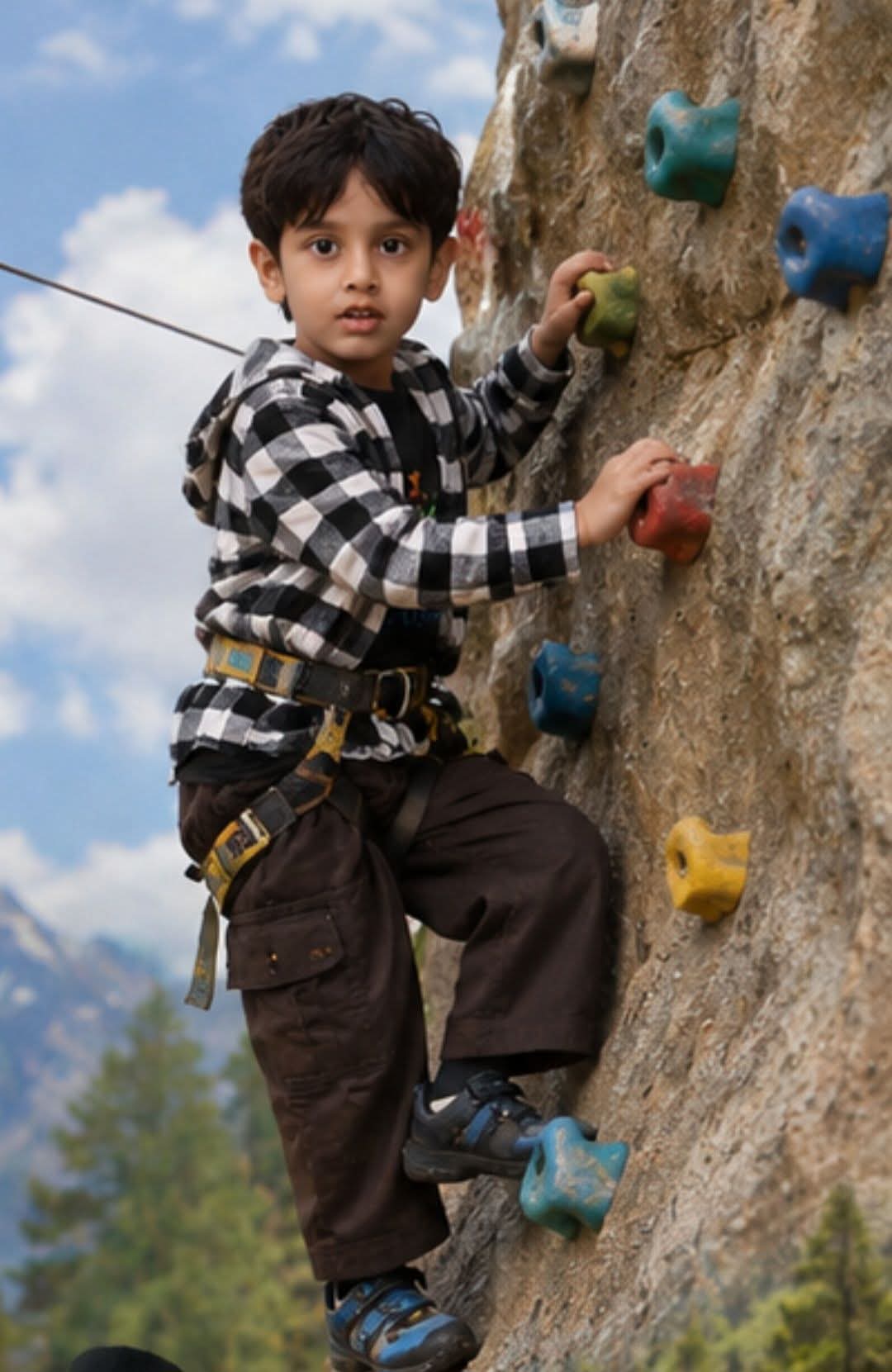 Dark Brown Cargo Pants Boy's & Girl's