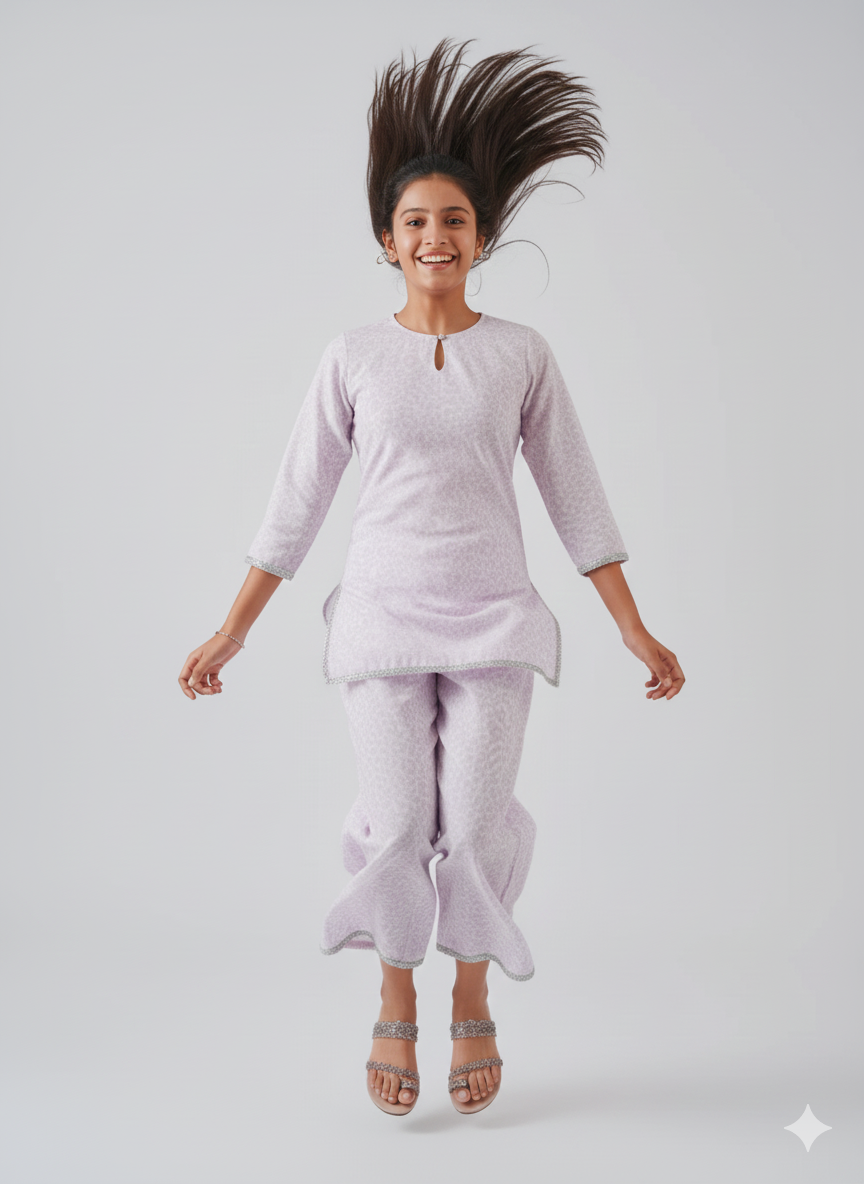 Lilac Shirt Farara Set