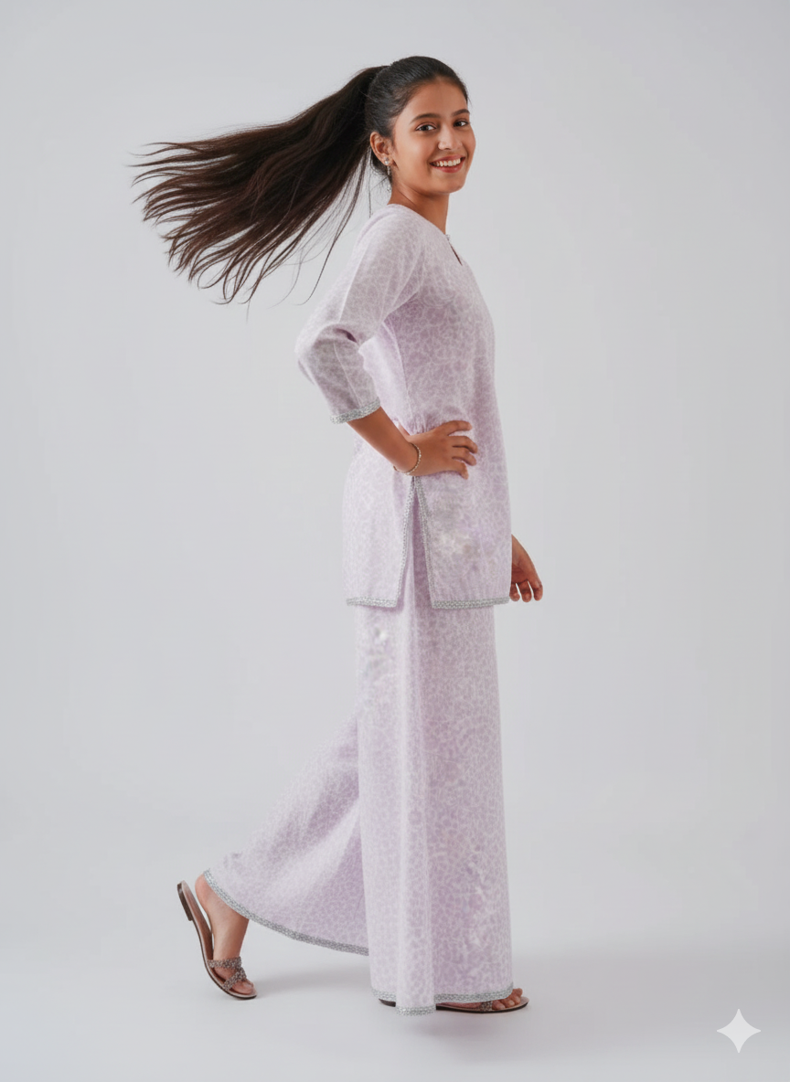 Lilac Shirt Farara Set