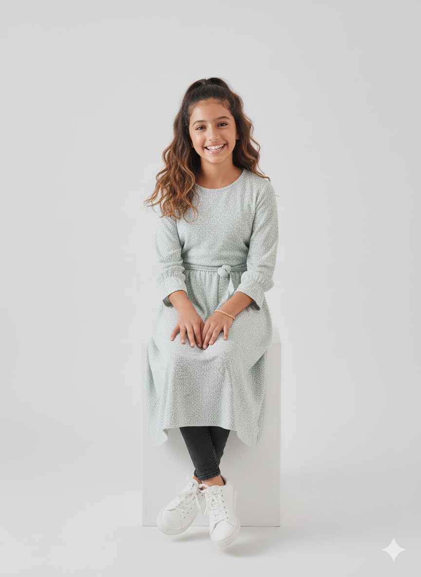 Mint Green Printed Maxi