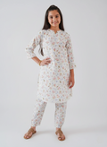 White Floral Printed Co-ord Set