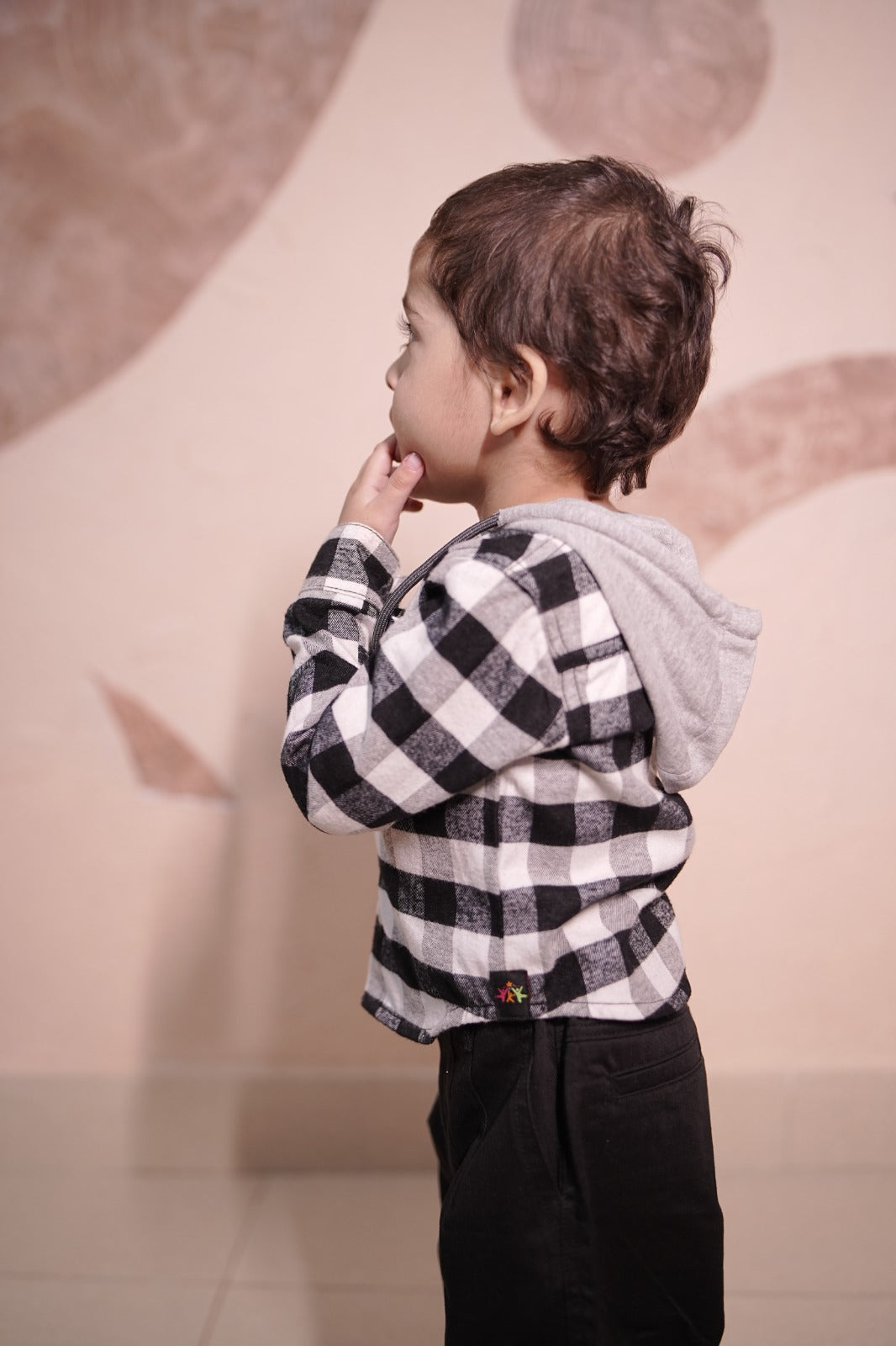 Kids Hooded Flannel Shirt For Boys & Girls .
