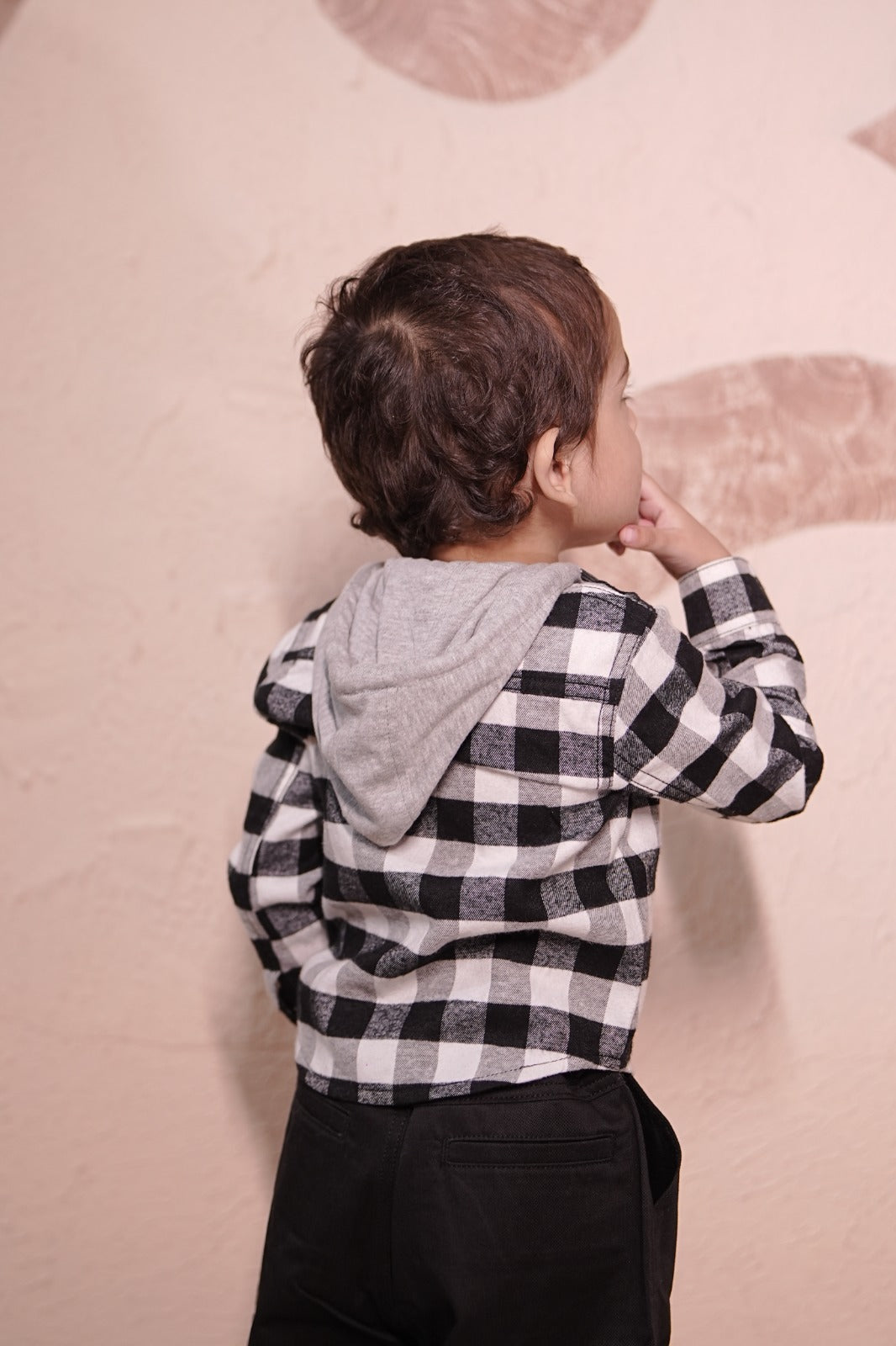 Kids Hooded Flannel Shirt For Boys & Girls .