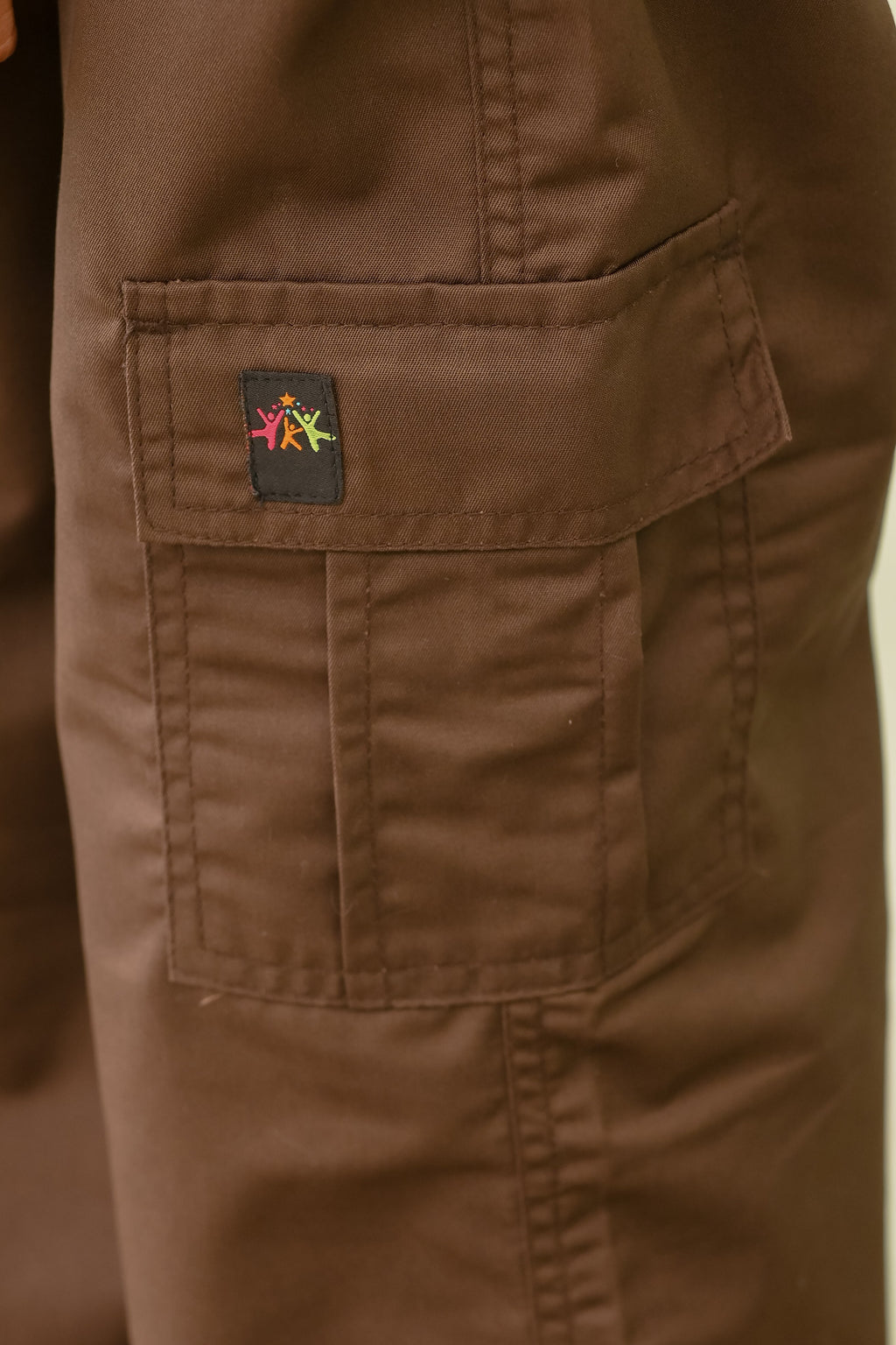 Dark Brown Cargo Pants Boy's & Girl's