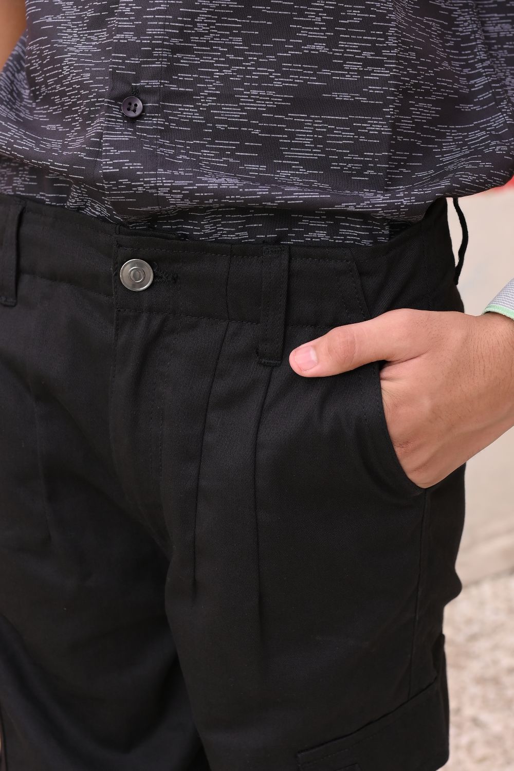 Black Cargo Pants Boy's & Girl's