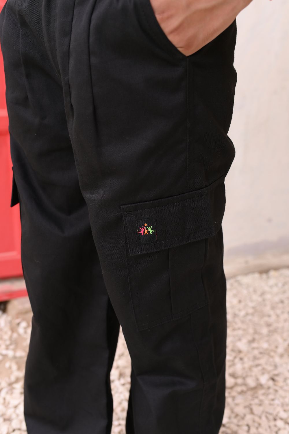 Black Cargo Pants Boy's & Girl's
