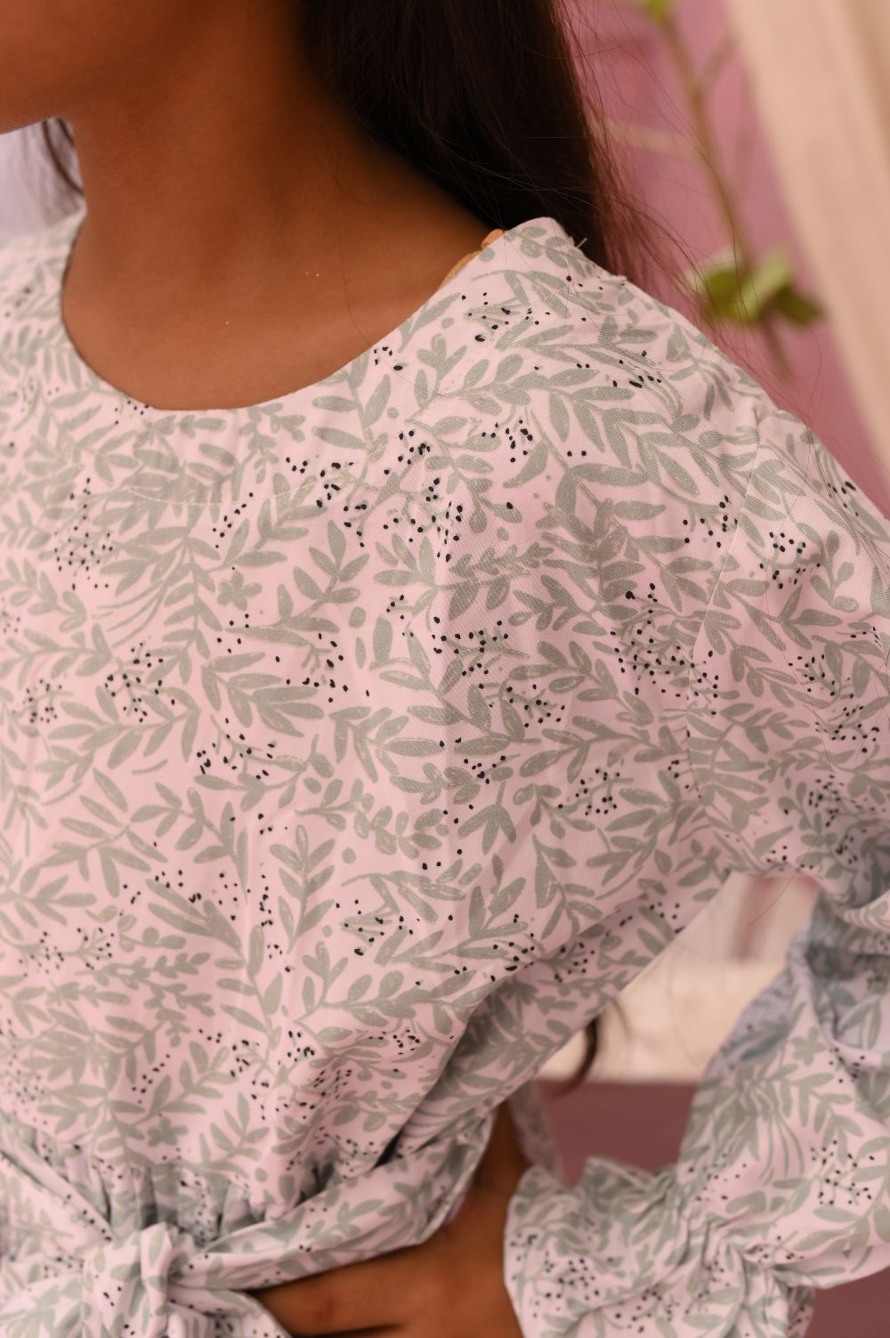 Mint Green Printed Maxi