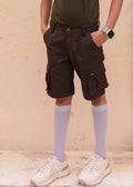 Dark Brown Cargo Shorts Boy's & Girl's