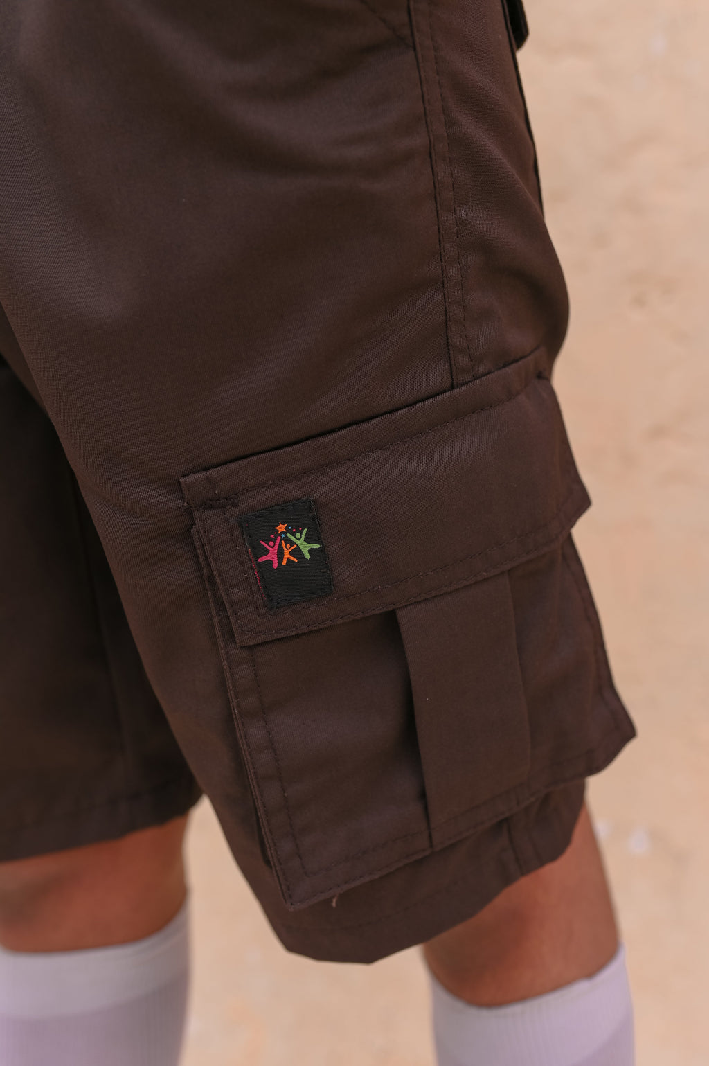 Dark Brown Cargo Shorts Boy's & Girl's