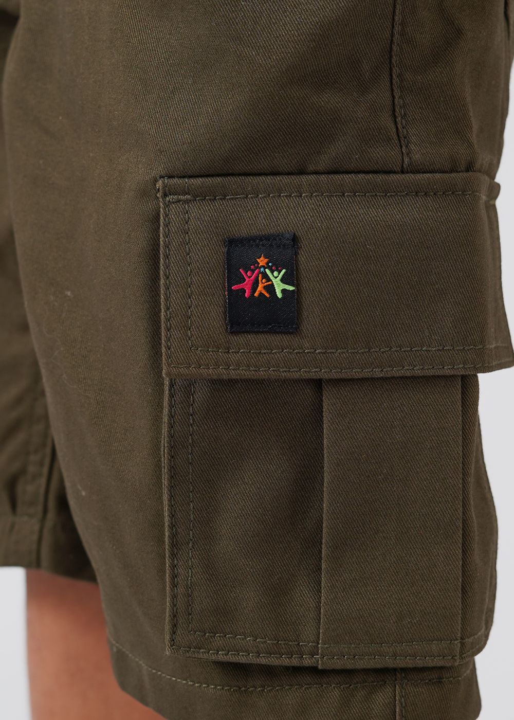 Army Green Cargo Shorts Boy's & Girl's