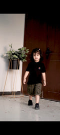 Army Green Cargo Shorts Boy's & Girl's