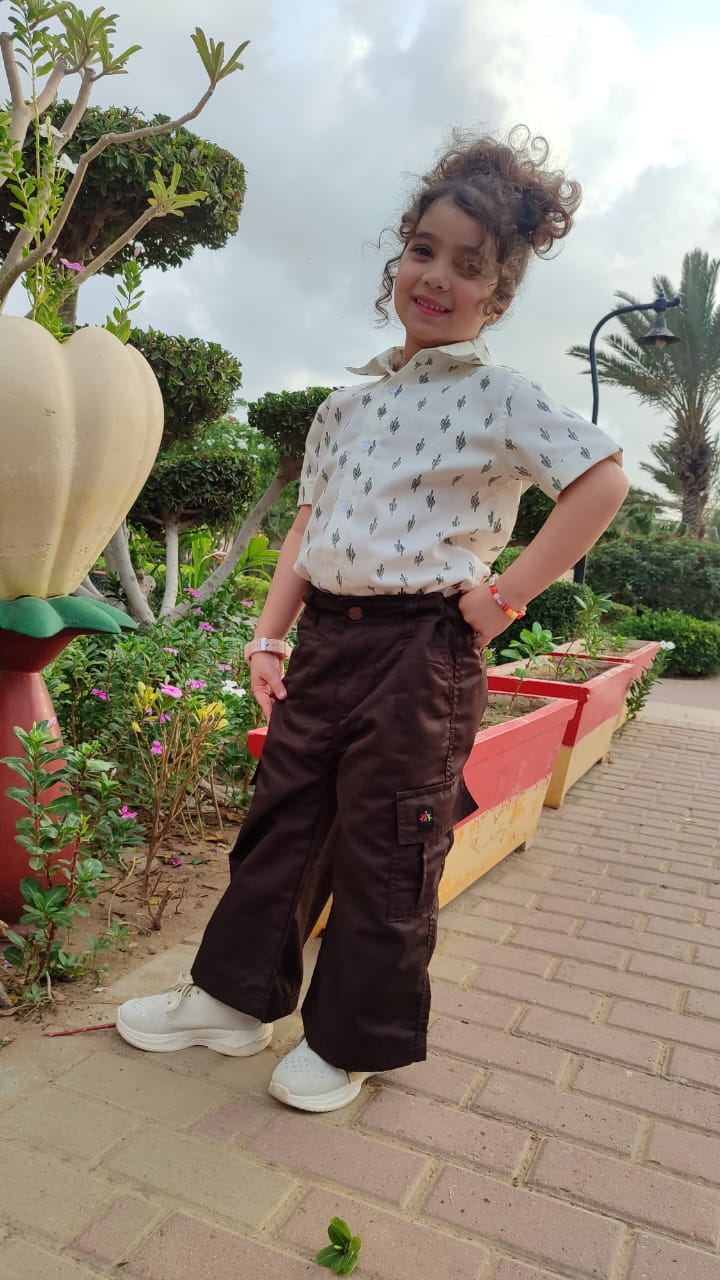 Dark Brown Cargo Pants Boy's & Girl's