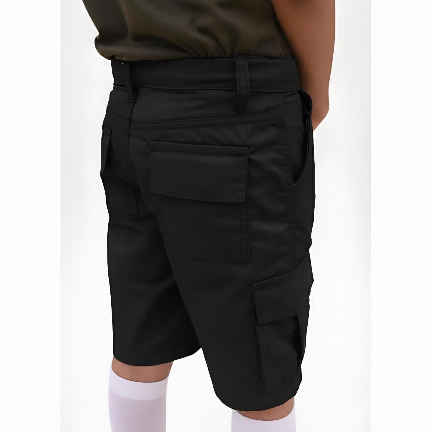 Black Cargo Shorts Boy's & Girl's