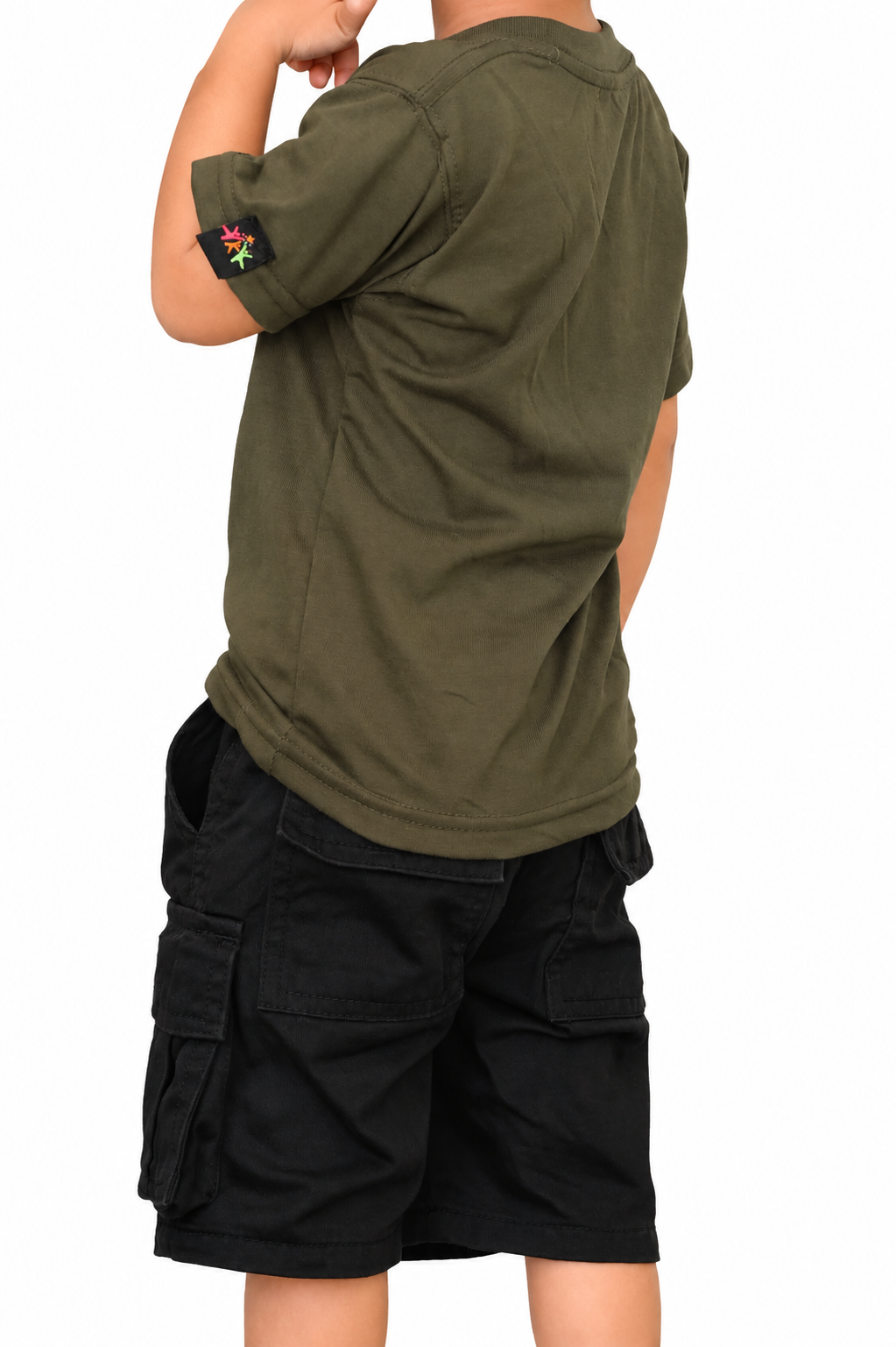 Black Cargo Shorts Boy's & Girl's