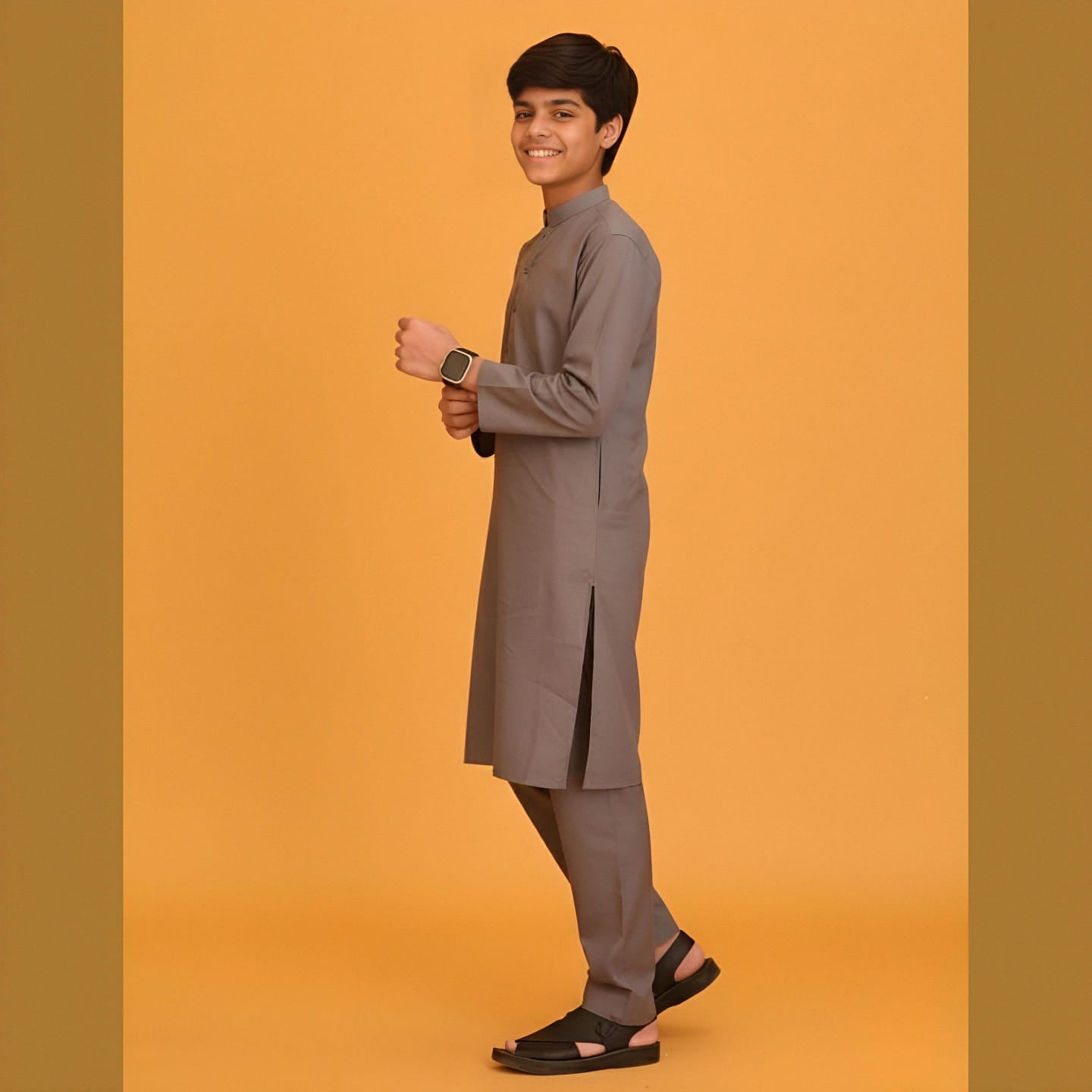 Slate Kurta Trouser Set